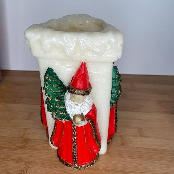 VTG Kris Kringle Candle Figurine Santa Chimney Design Emperor Art Creations 1986 - Picture 5 of 9
